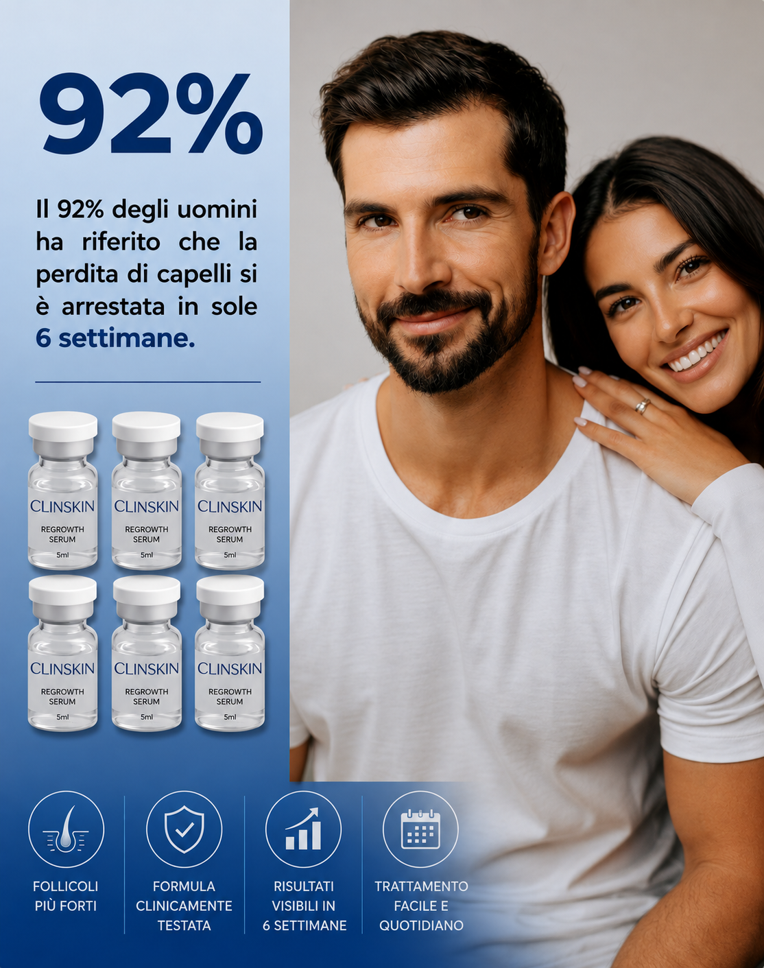 Sistema di micro-infusione per la ricrescita dei capelli di ClinSkin