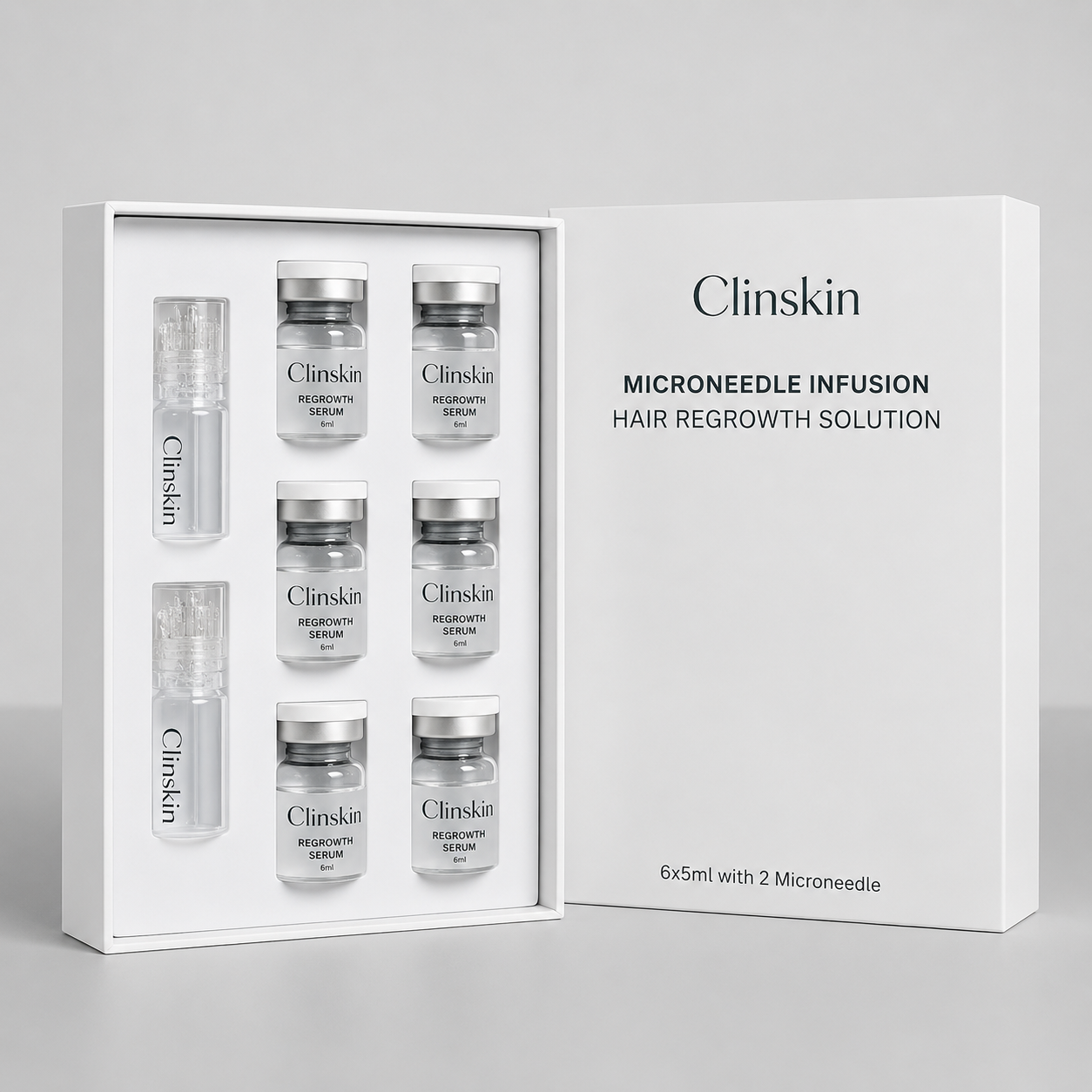Sistema di micro-infusione per la ricrescita dei capelli di ClinSkin