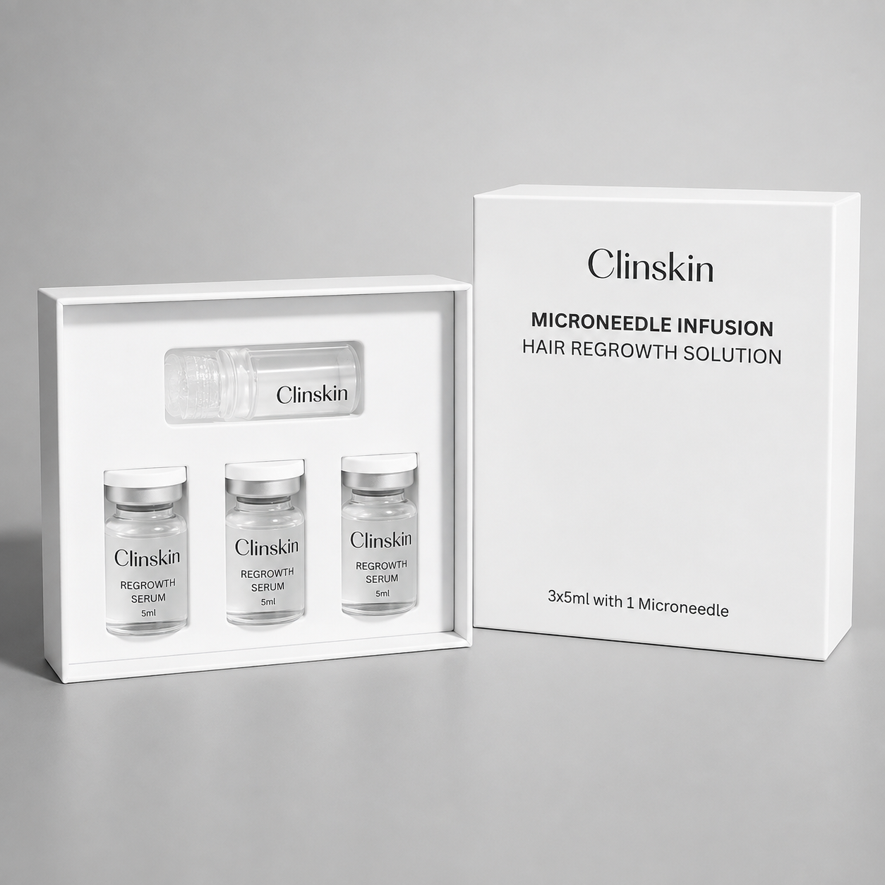 Sistema di micro-infusione per la ricrescita dei capelli di ClinSkin